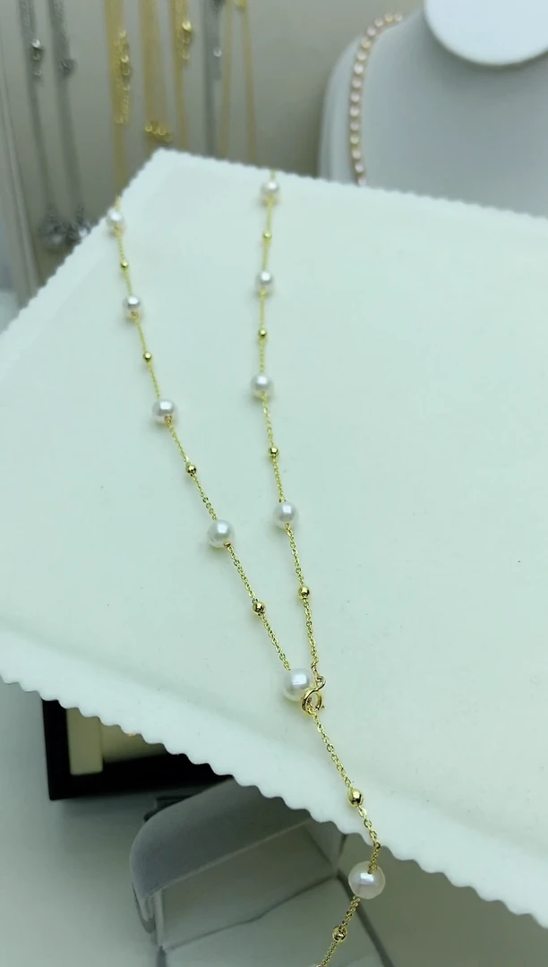 颈饰合金淡水珍珠364