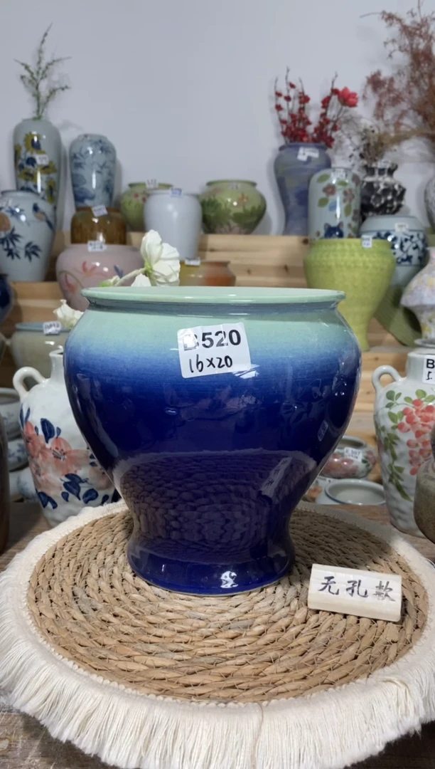 景德镇瓷韵陶瓷花盆   手工制品 完美主义者慎拍B520