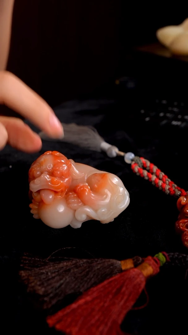 寿山石爱*宝2寿山石手把件