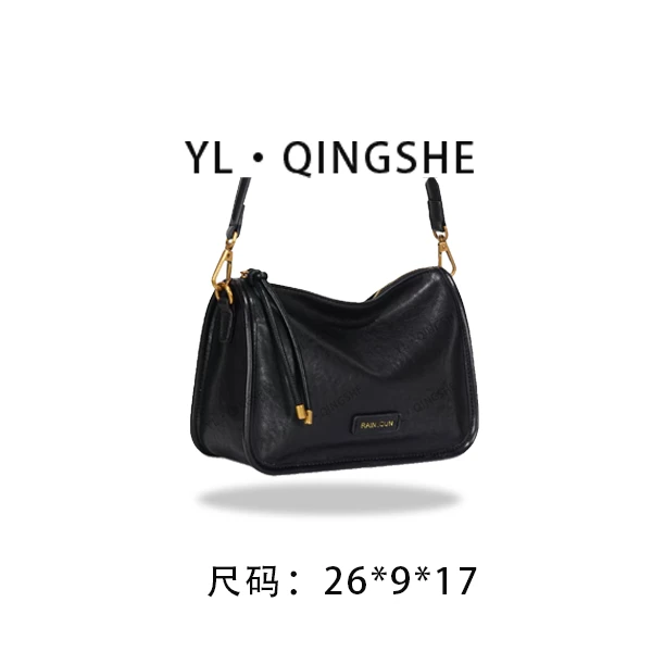 【依琳定制】女士潮流时尚经典气质手拎单肩包GQ-29432-黑色