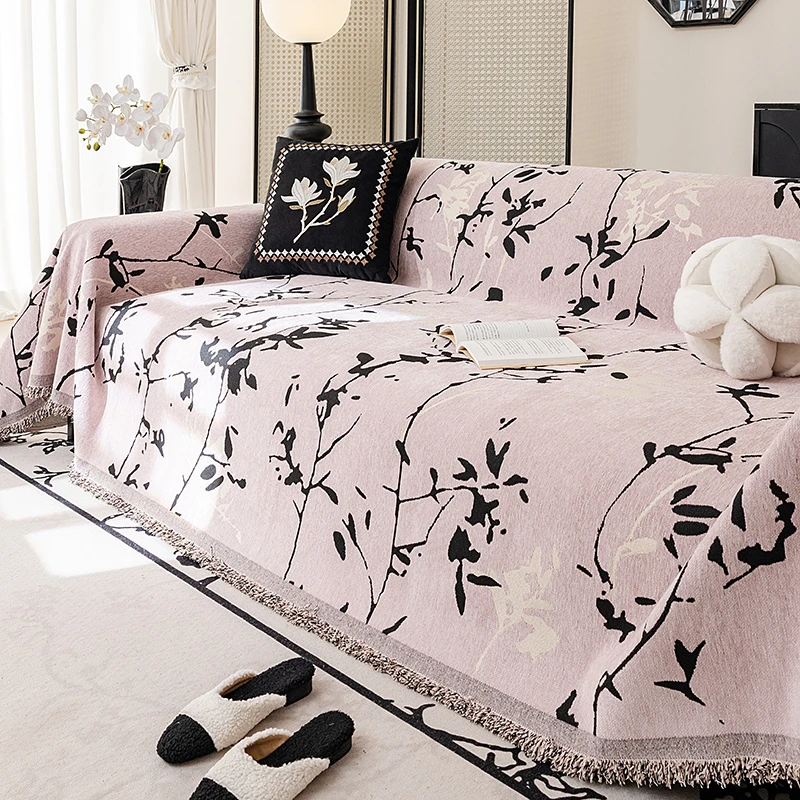 新款【邂逅法式】沙发盖布一整张全盖沙发巾防滑不粘毛坐垫沙发布