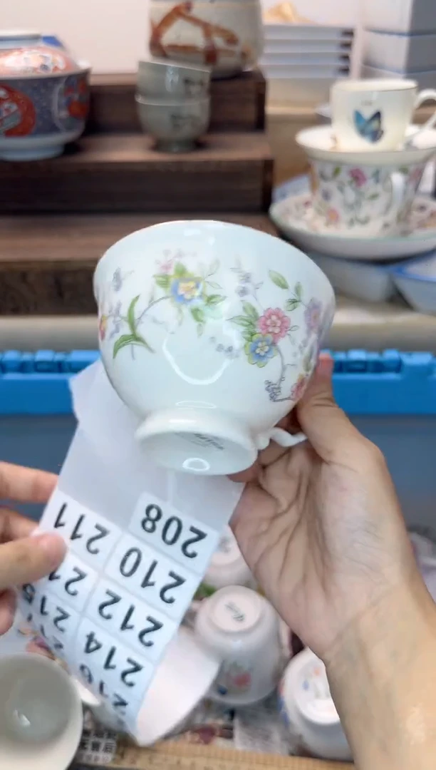 茶杯紫砂佛***莲208淘艺中古瓷器全场满18元包邮