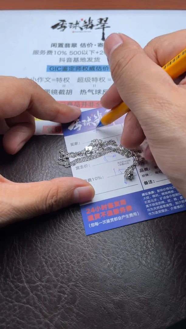 颈饰银S925镶嵌翡翠卉*13191021428