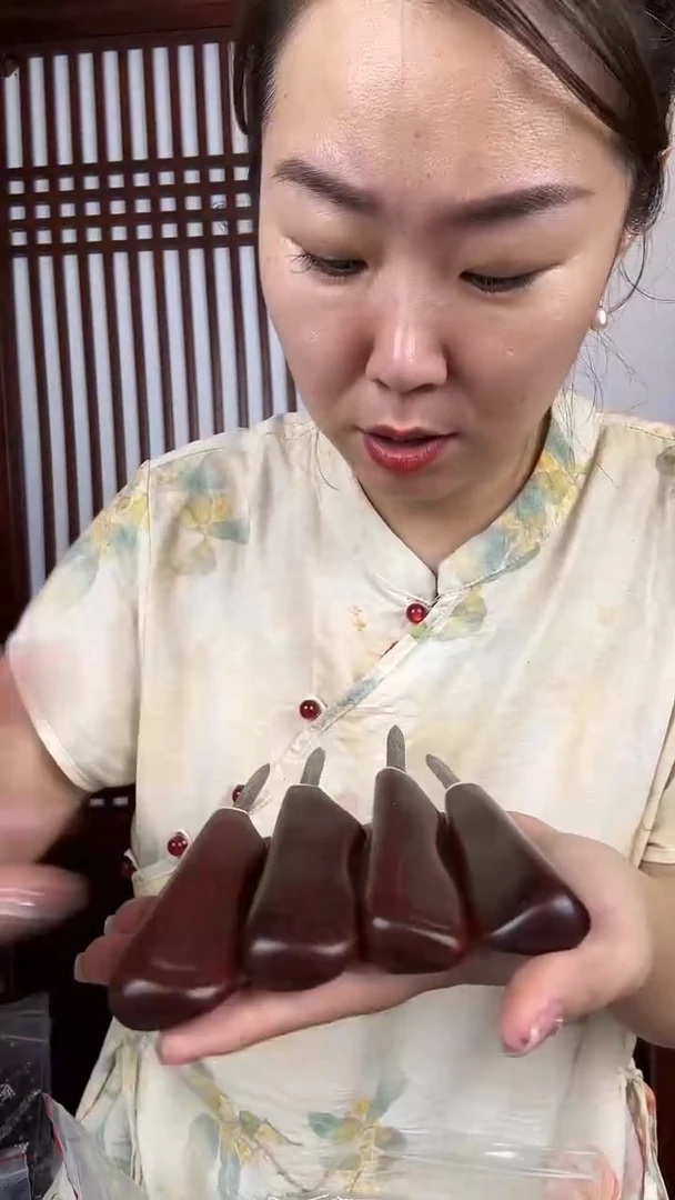 檀香紫檀（小叶紫檀）小叶紫檀素面茶刀