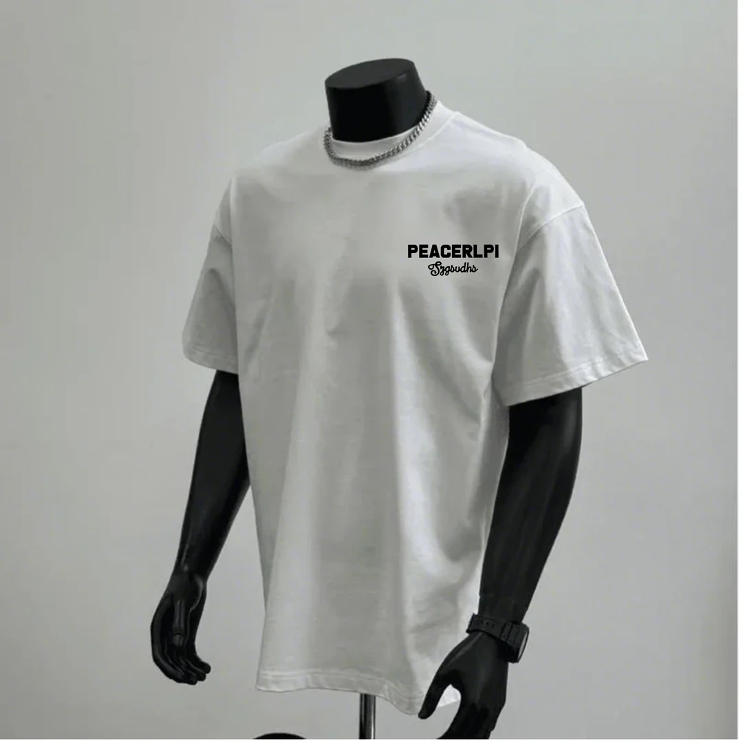 【高品质纯棉】美式短袖男t恤夏季新款圆领宽松潮流字母印花休闲ins