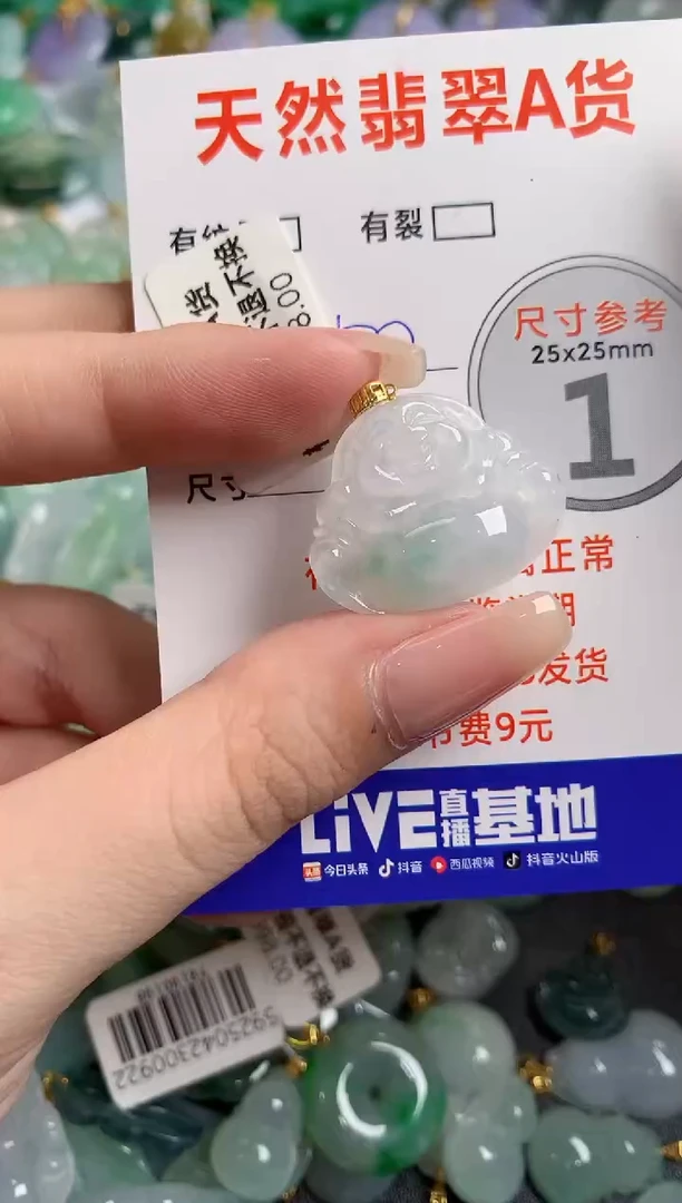 翡翠18K金镶嵌颈饰0918402230