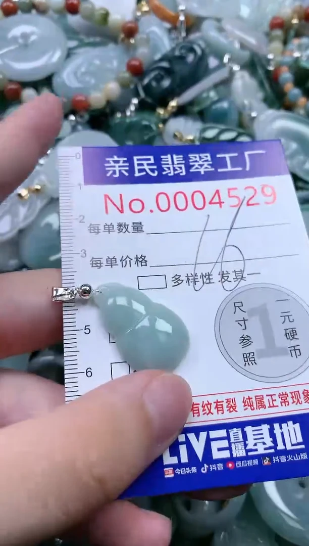 翡翠未镶嵌吊坠(不含链)4529