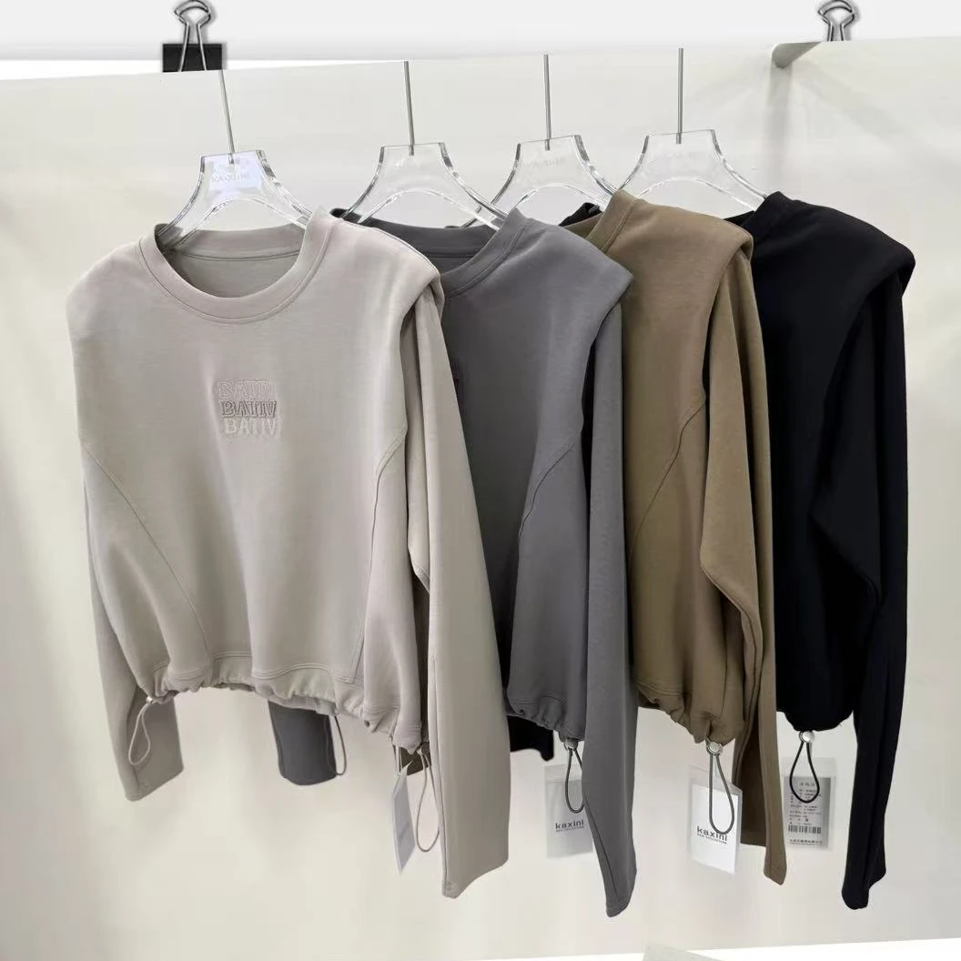 0624-16   女款时尚百搭显瘦简约卫衣   KXN  561  ZJ