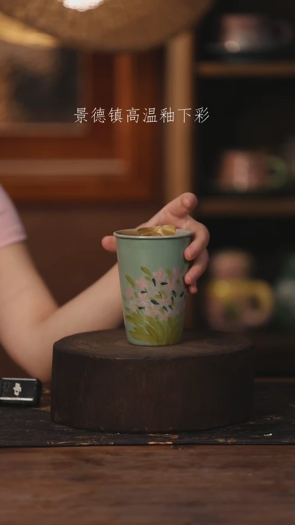 陶瓷景德镇高温釉下手绘陶瓷032