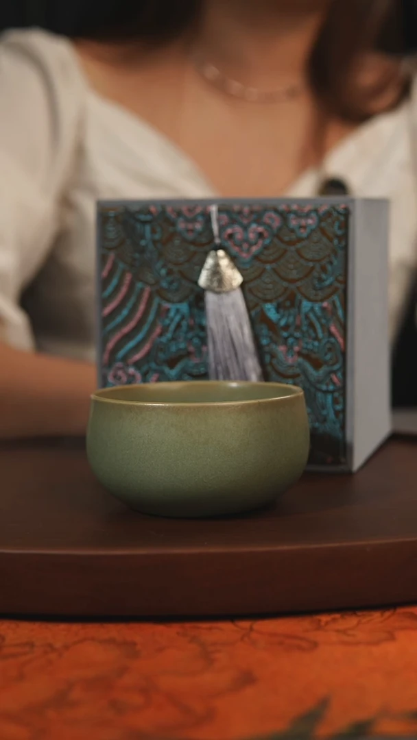 杯子禅定 柴烧全品一级 汝州原产地原矿仿古老釉