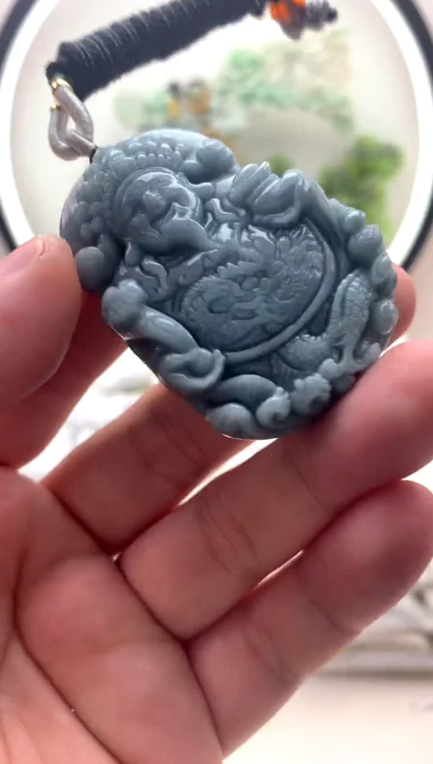 颈饰未镶嵌翡翠财神1