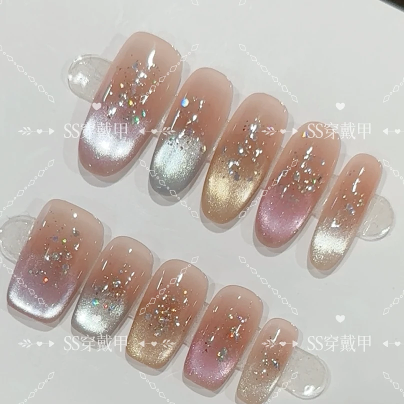 【多彩猫眼】慕颜-手工穿戴甲美甲贴