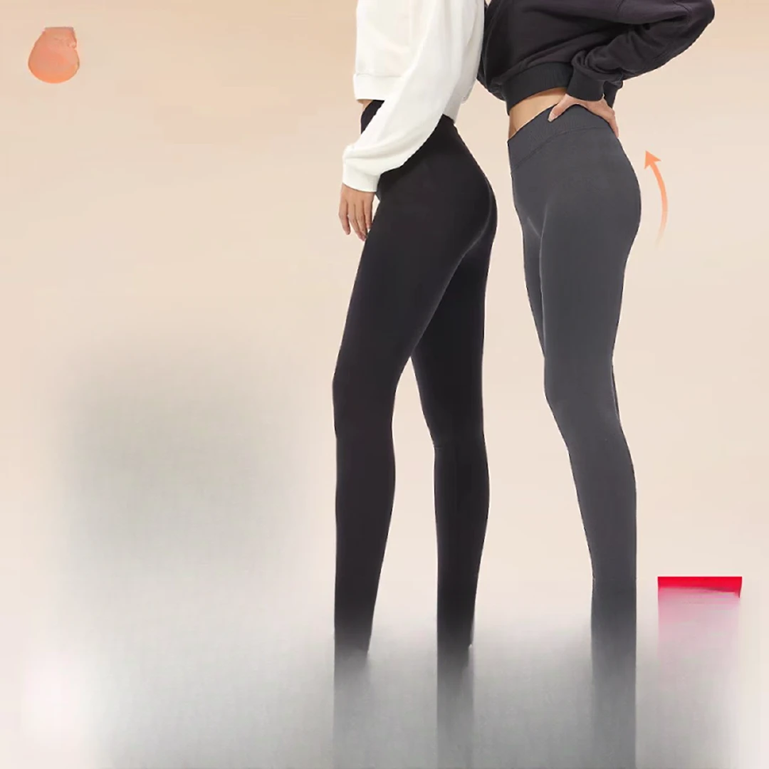 鲨鱼裤女秋冬新款高腰提臀外穿打底火山裤加绒运动瑜伽裤-278