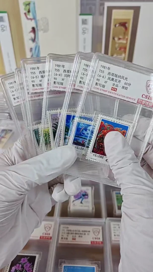 T55西双版纳邮票 信泰评级90OS