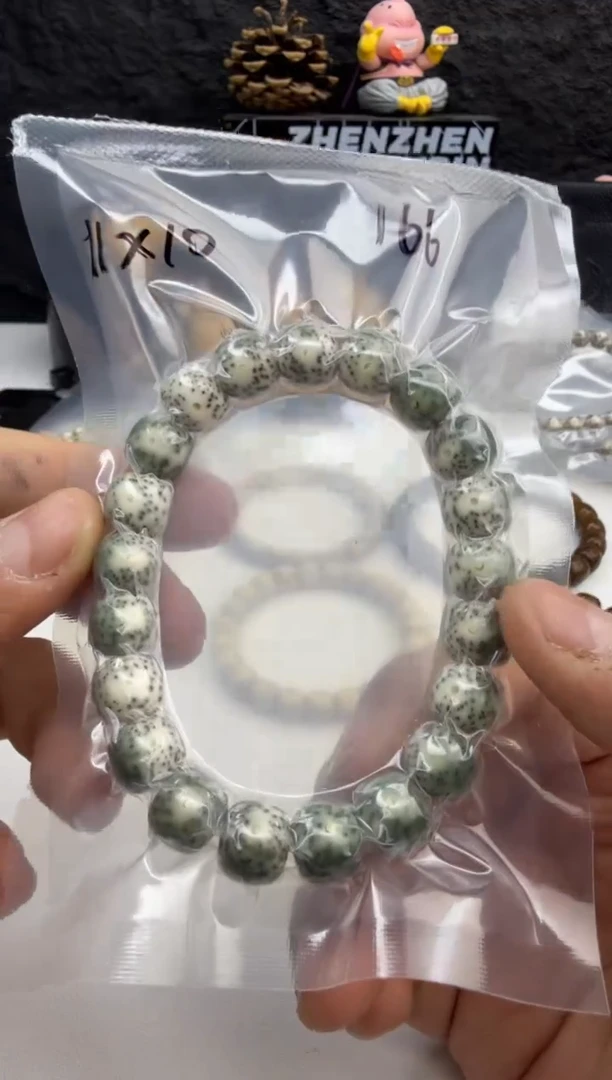 【闪购商品】星月菩提手串11石玉青花瓷正月留白-16号