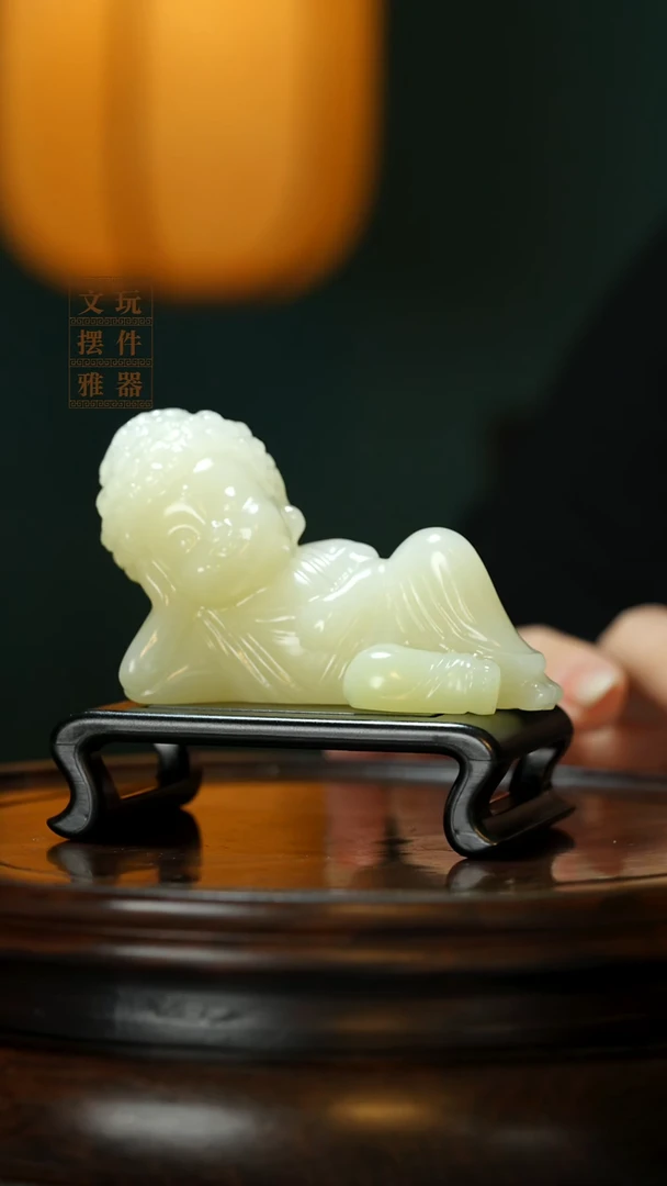 玉《佛造像》手把件摆件