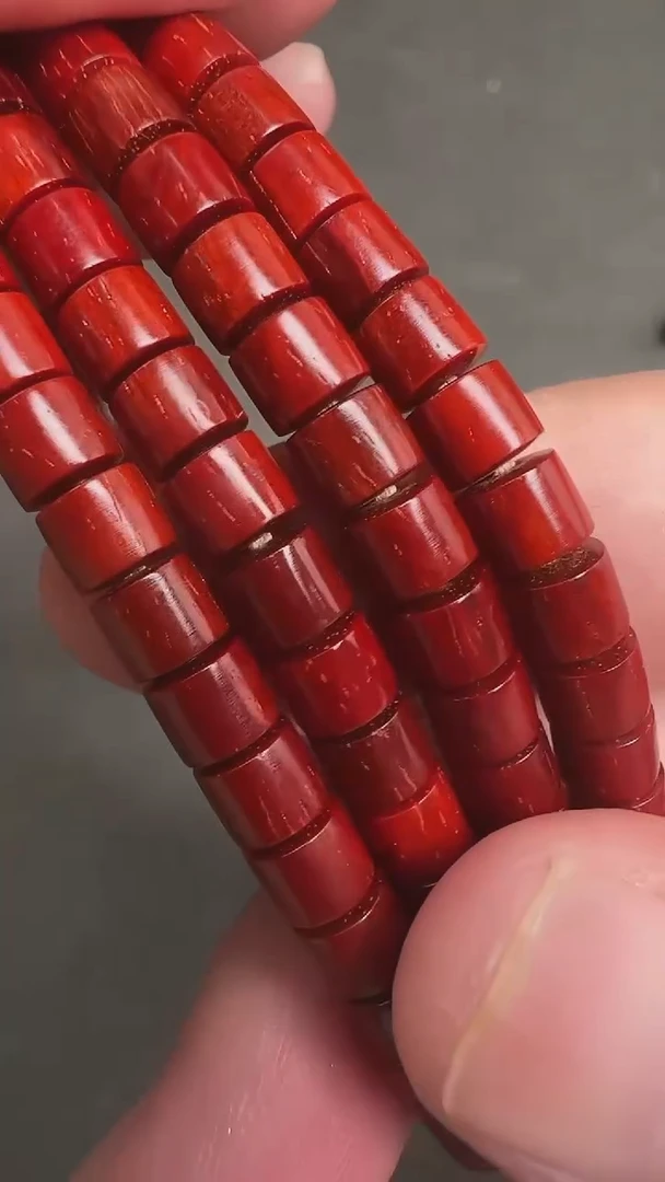小叶紫檀手串/手链555099-紫檀5.5x5x108颗泥料精工数控