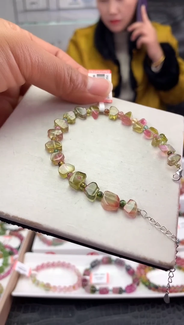 未镶嵌手串碧玺多样性发一条