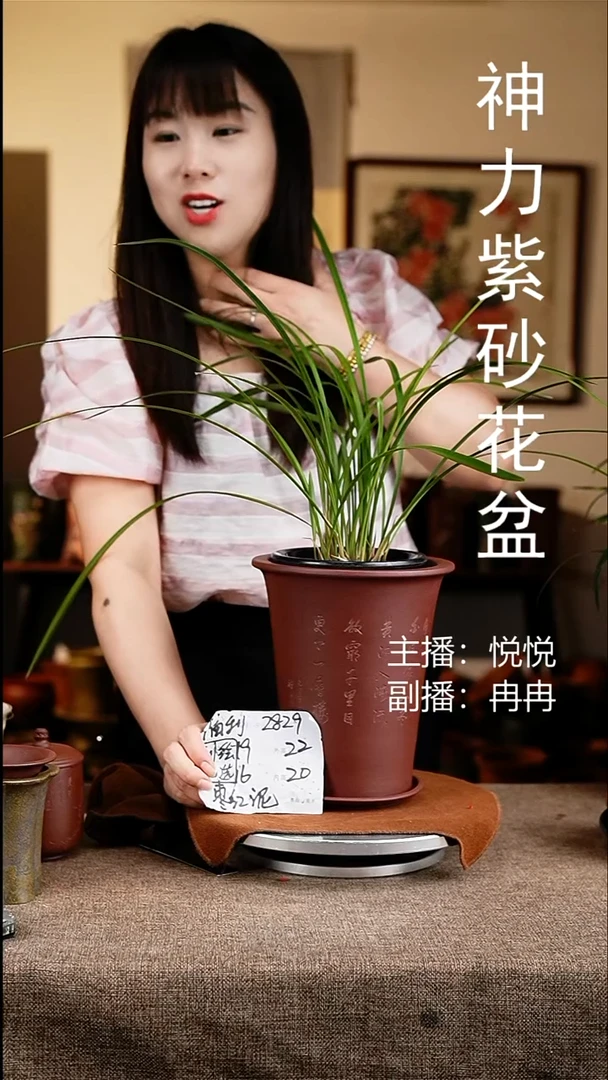 紫砂花盆花卉工艺2829+z