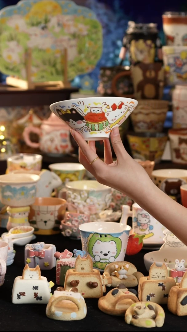 其他陶景德镇釉下彩手绘设计师款陶瓷