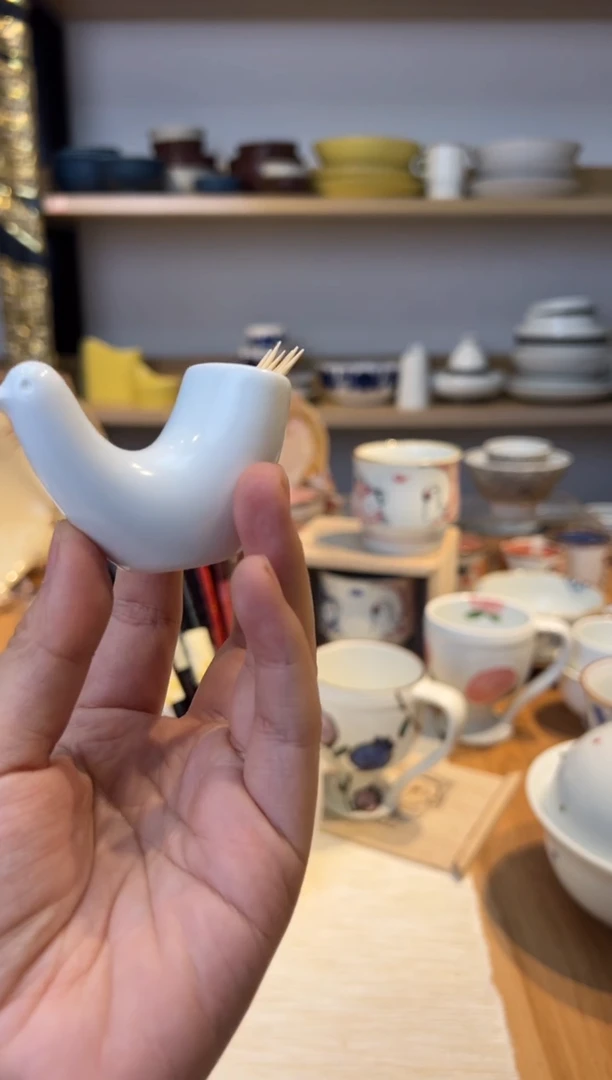 【闪购商品】盘白山とり型ようじ立ＴＯＴＴＯ