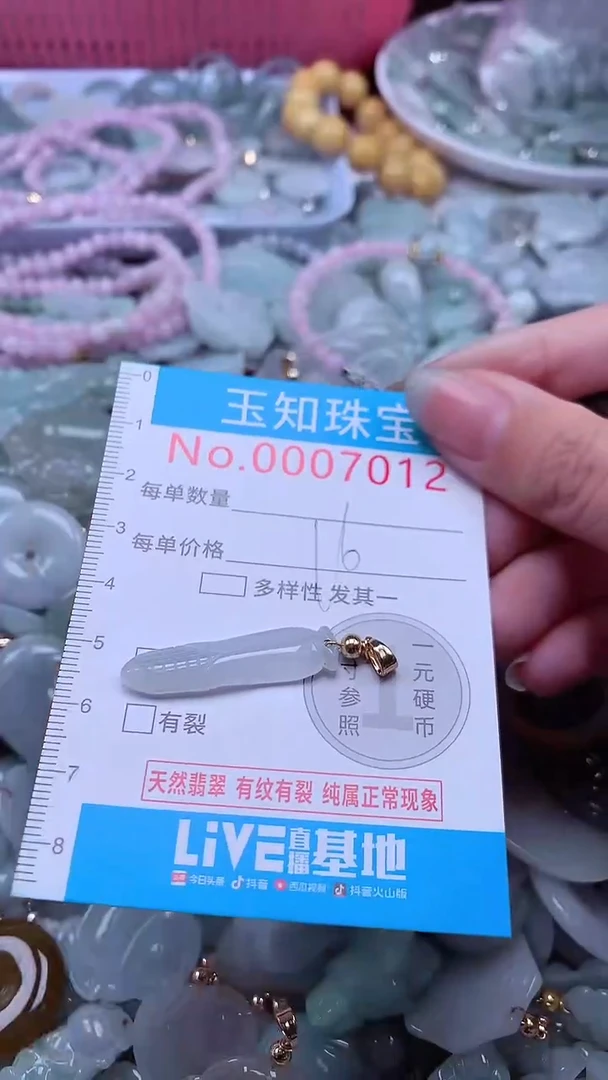 翡翠未镶嵌吊坠(不含链)7012
