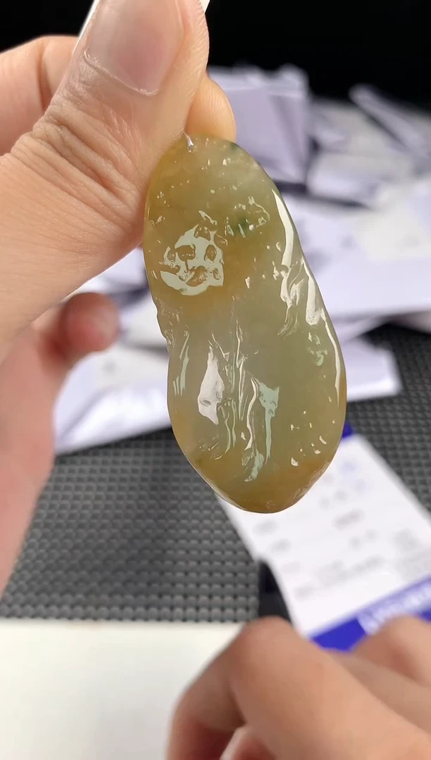 翡翠未镶嵌颈饰47