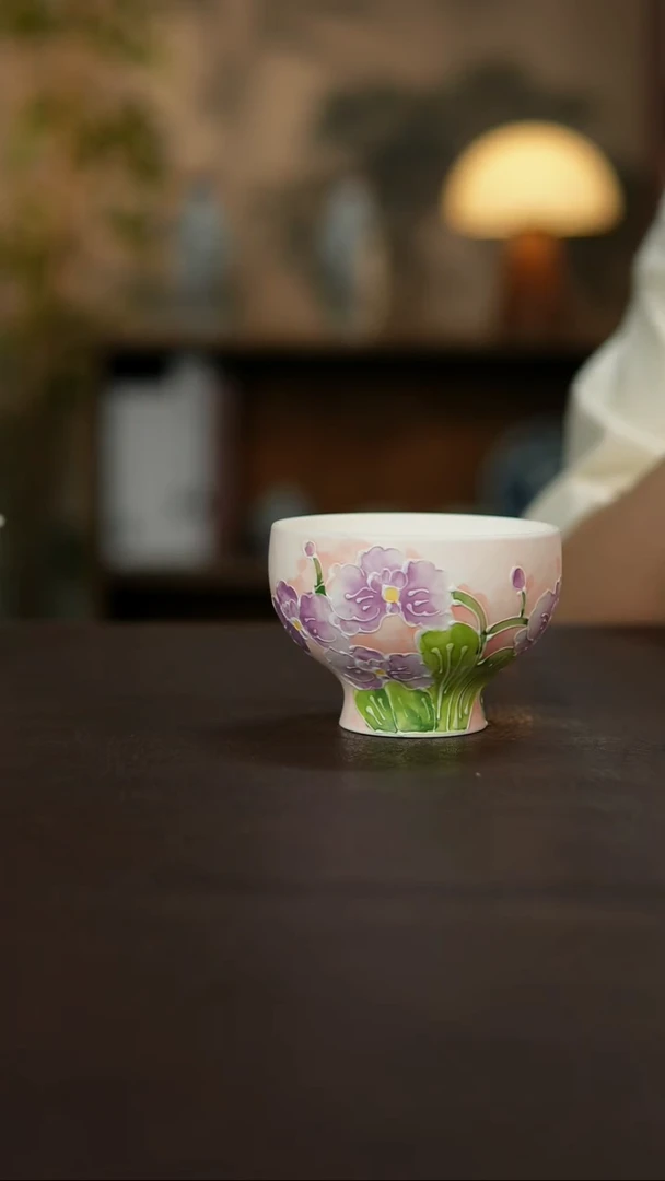 杯景德镇陶瓷杯碗柴烧多人