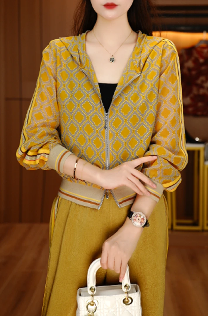 国颐 琉璃冰感丝套装轻奢优雅洋气减龄时尚百搭显瘦V25Z574