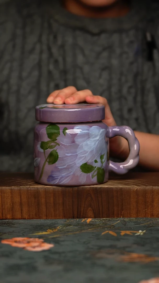 瓷片釉下彩手工手绘同款陶器