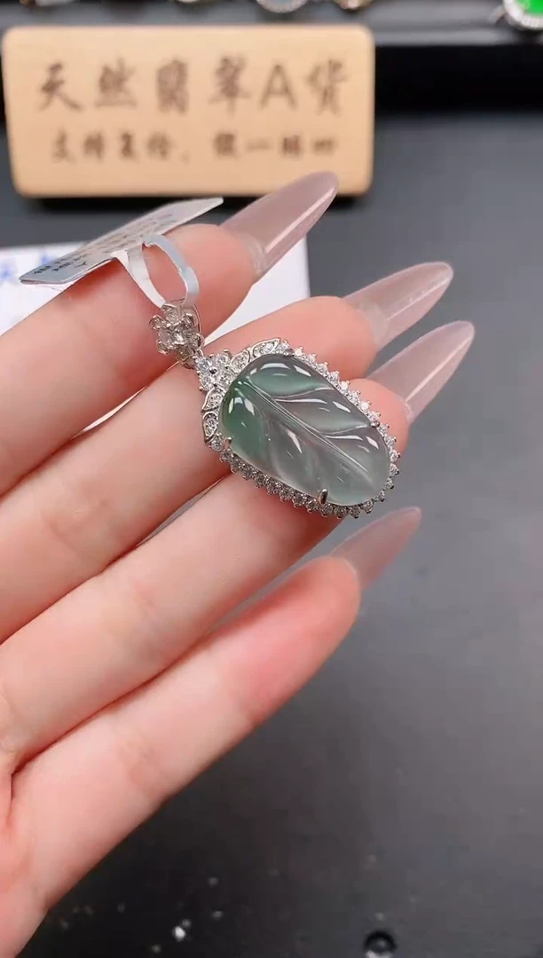 银S925镶嵌戒指翡翠111