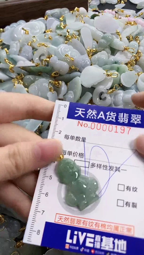 颈饰未镶嵌翡翠天然A货翡翠