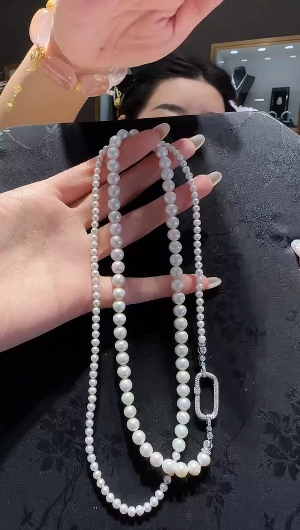 【闪购商品】淡水珍珠项链未镶嵌珍珠毛衣链设计款