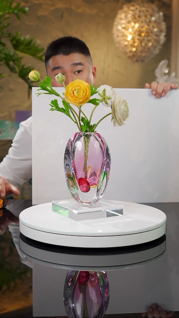 【闪购商品】瓷片福利金红花瓶香薰瓶