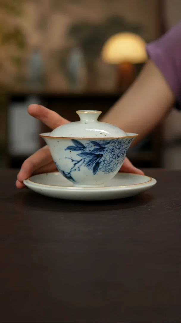 景德镇陶瓷杯碗柴烧多人