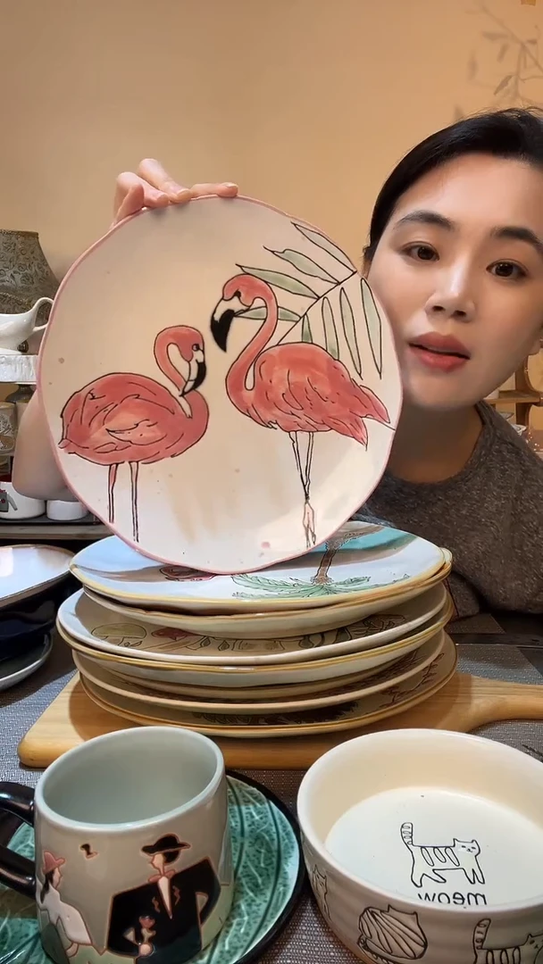 瓷片10.5英寸盘 微瑕介意勿拍