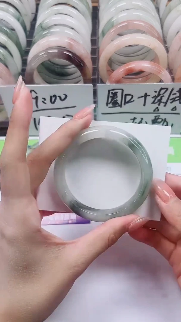 【闪购商品】石英质玉手镯合金A32-53/54