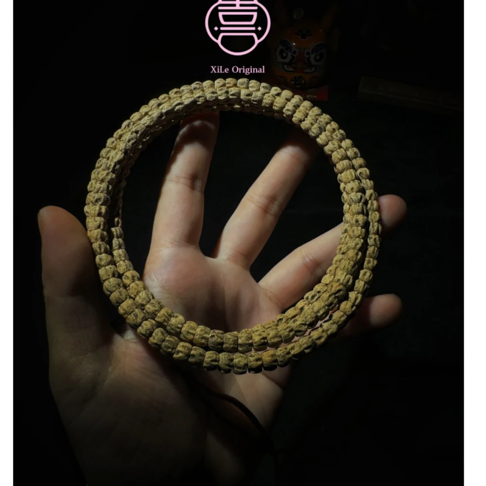 【喜乐文玩】XL41百香籽热振柏香籽藏切深坑满鬼108长串