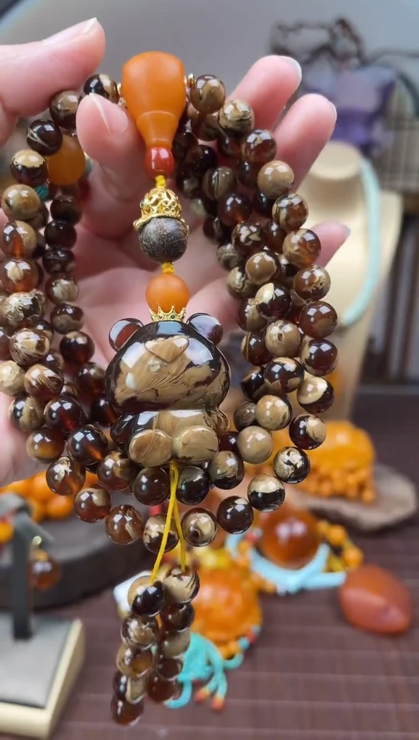 未镶嵌琥珀裸石首饰 假1赔4 （多样性发货1件