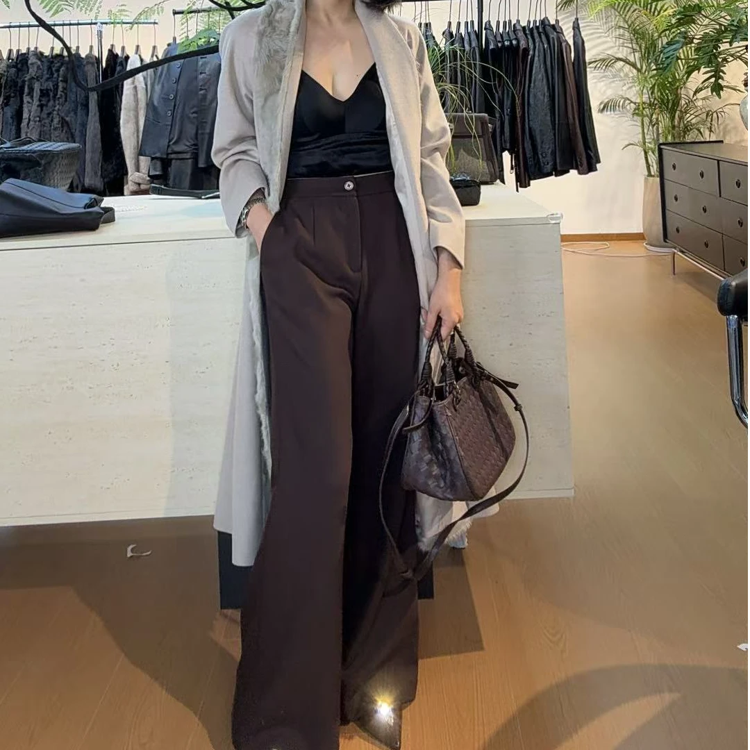 TANTAN 显瘦百搭气质长款休闲裤2677