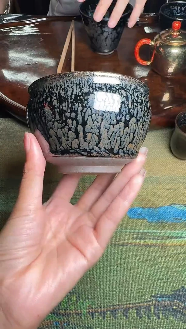 茶盏阙梅娇水墨牡丹1