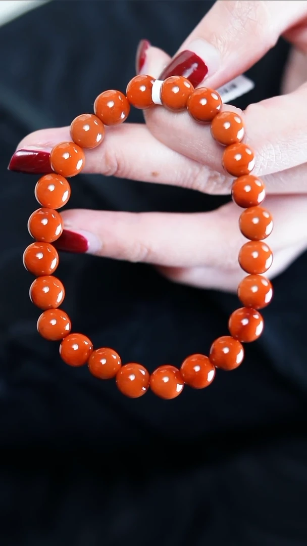 【闪购商品】南红玛瑙手串未镶嵌柿子@@SCSZ单-8mS手工