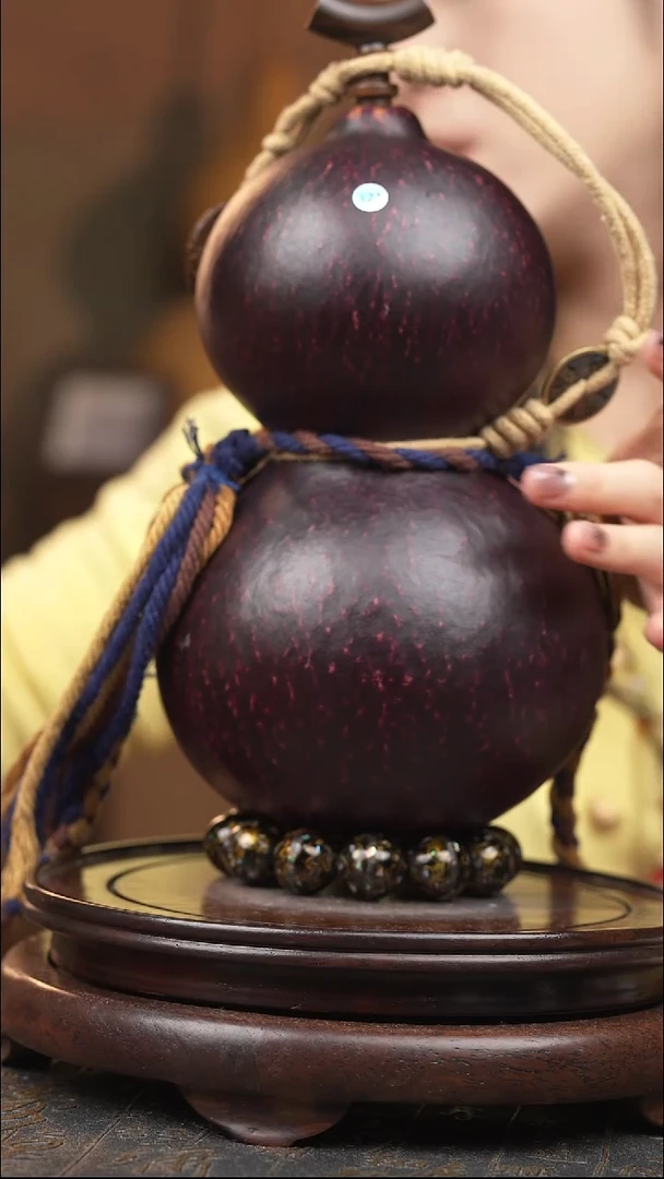 333号大漆酒葫芦一物一拍【双福双禄】