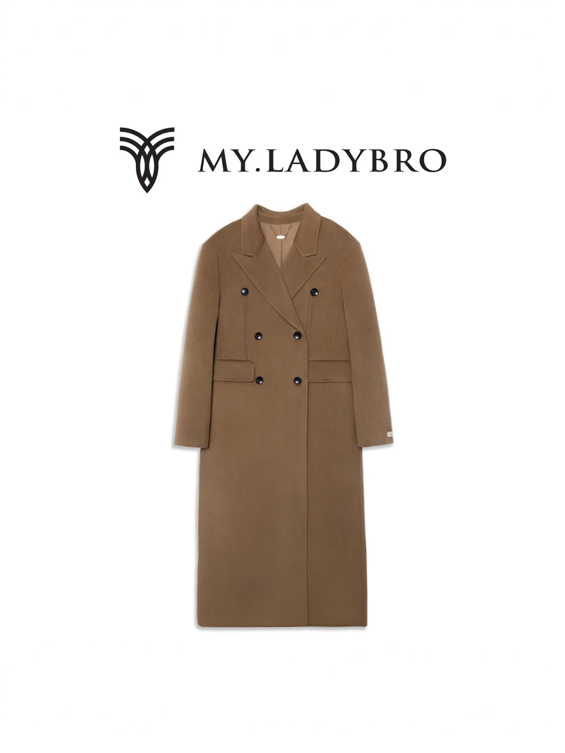 《小蛮腰长毛》双面羊毛沙漏型修腰大衣