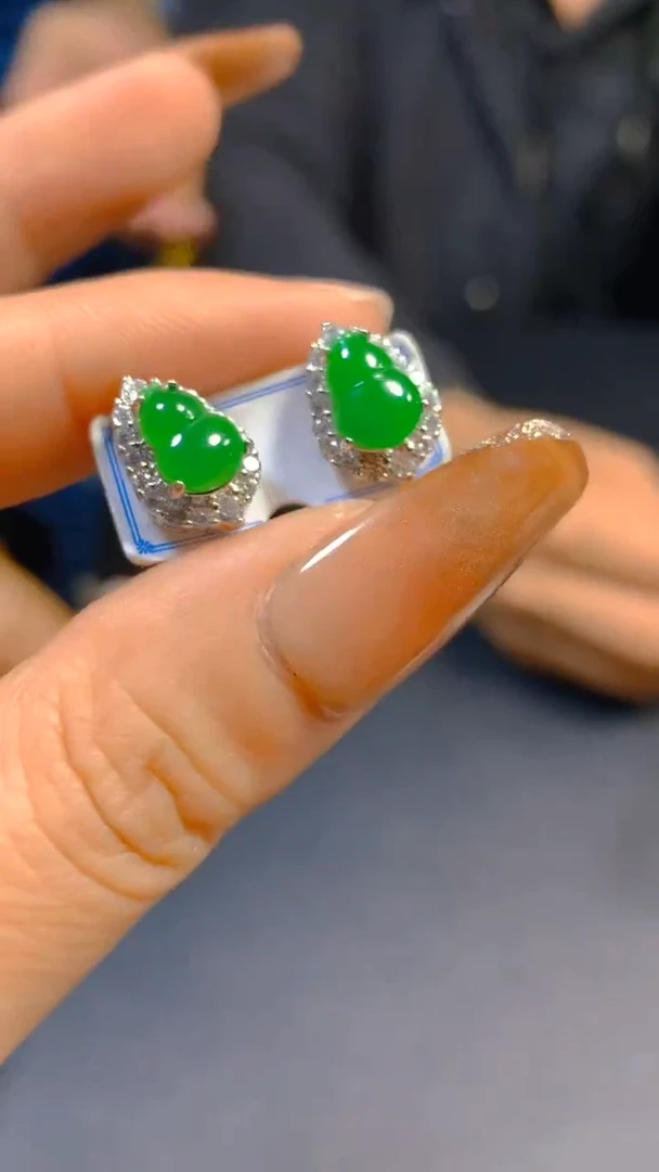 【闪购商品】翡翠耳饰未镶嵌0716187864多样性发一