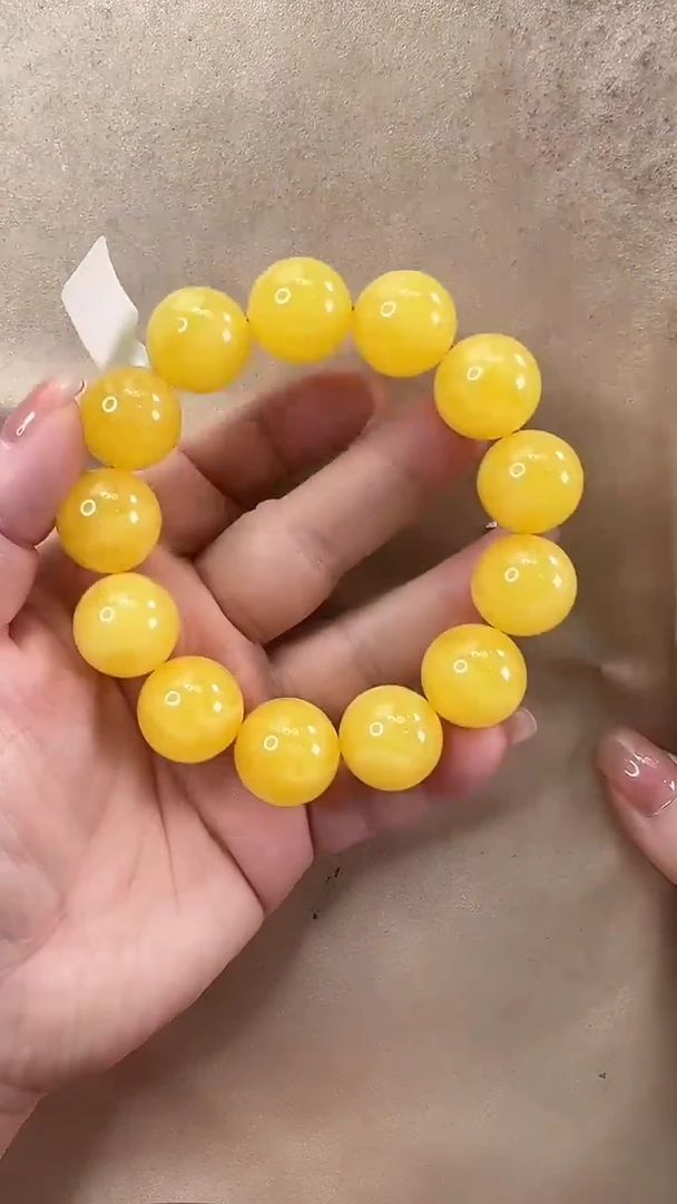 琥珀颈饰未镶嵌手串