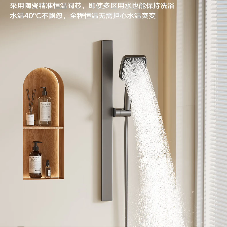 惠达淋浴花洒卫生间浴室出租房公寓小户型简约简易花洒无顶喷