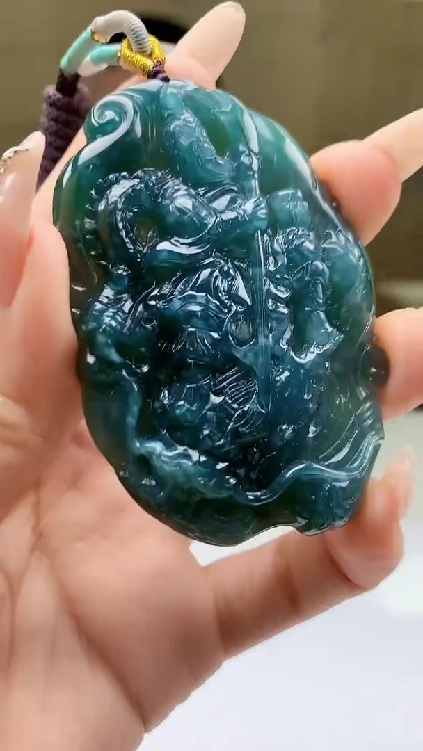 【闪购商品】定制翡翠未镶嵌4812ty-毛货挂件16