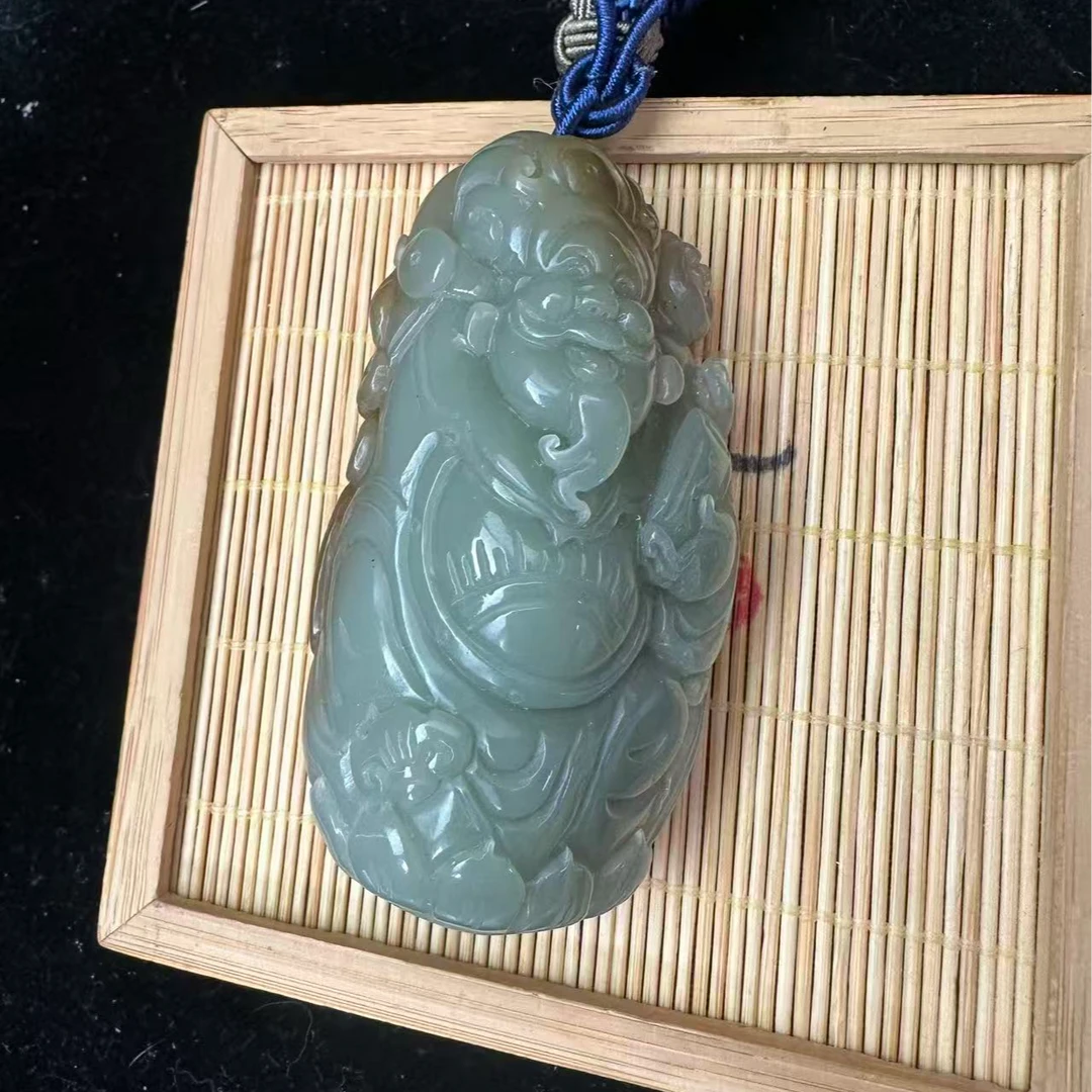 和田玉财财手把件0084