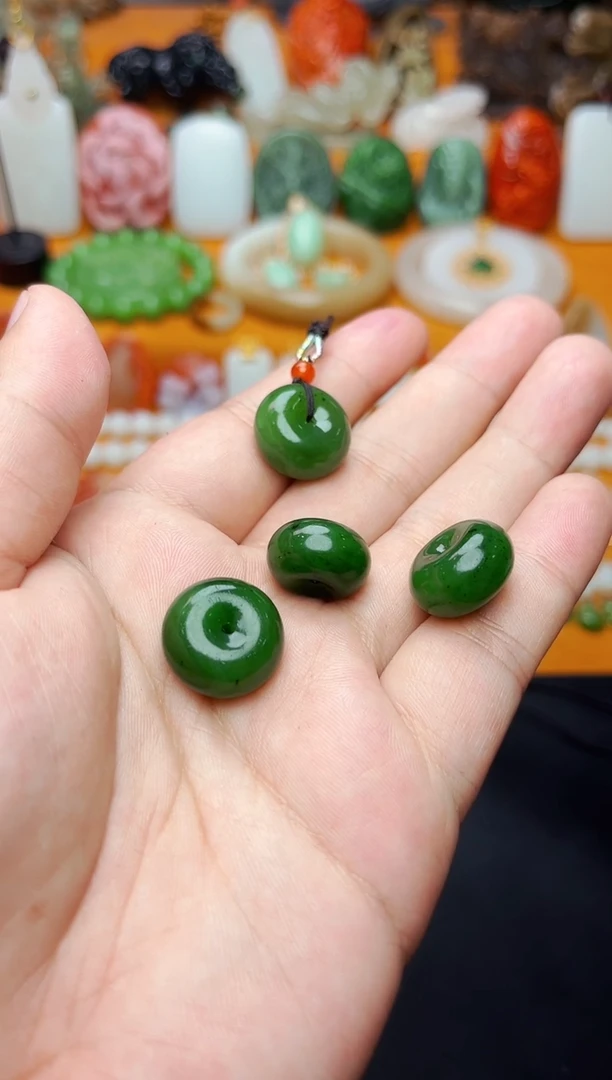 【闪购商品】和田玉颈饰未镶嵌平安扣多样性拍一发一01